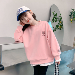 Girls Spring Outfit Sweatshirt 2024 New Fashion Kids Spring Two-Piece Top for Girls Spring and Autumn Long Sleeve Top