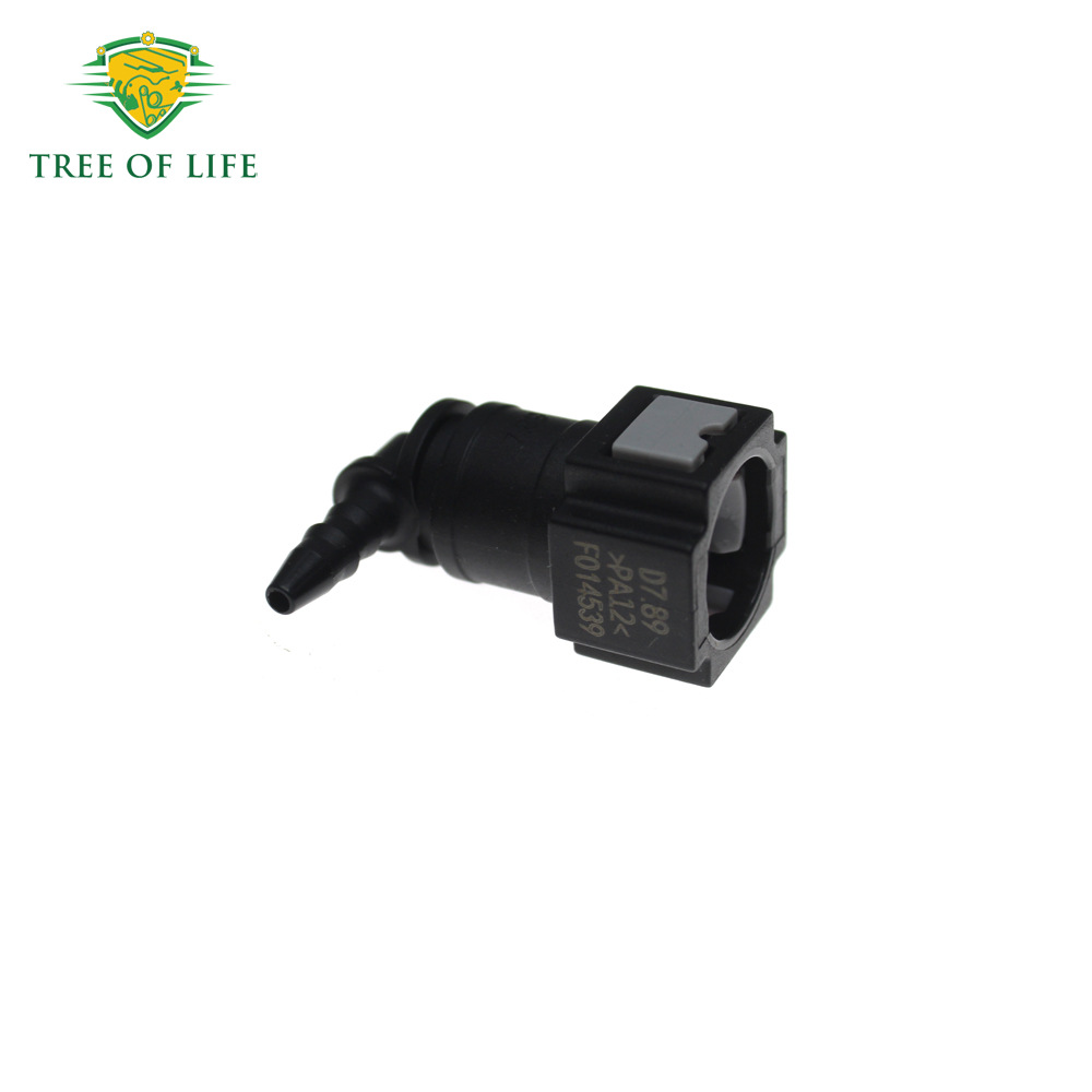 ID3 7.89 90-degree car fuel line quick connector hose fitting nylon oil pipe quick connect and quick release