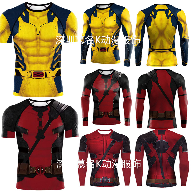 The Avengers Deadpool and Wolverine T-sleeved Shirt 3d Printed Sweatshirt T-shirt Summer Fitness Clothing The Avengers Deadpool and Wolverine T-sleeved Shirt 3d Printed Sweatshirt T-shirt Summer Fitness Clothing