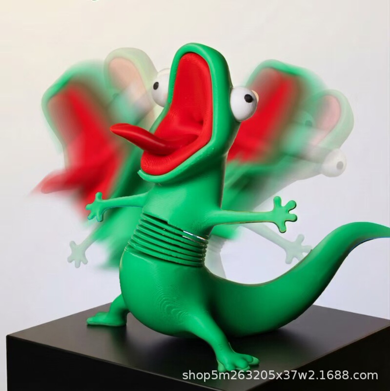 Cross-Border Hit Product Lizard Memes: Lizard with a Spring That Can Move, Stress-Relief Fun Beaver Transformation Plan Figurine Cross-Border Hit Product Lizard Memes: Lizard with a Spring That Can Move, Stress-Relief Fun Beaver Transformation Plan Figurine