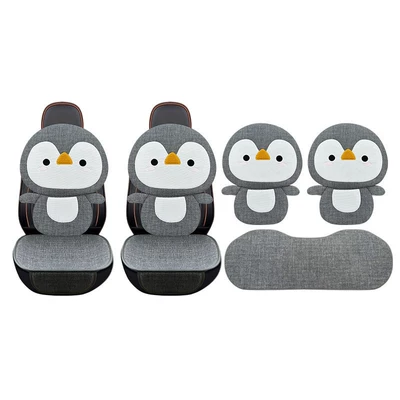 cotton-linen dolphin seat cushion – Four Seasons Pad - full-7-piece-set-gray-penguin-default-item