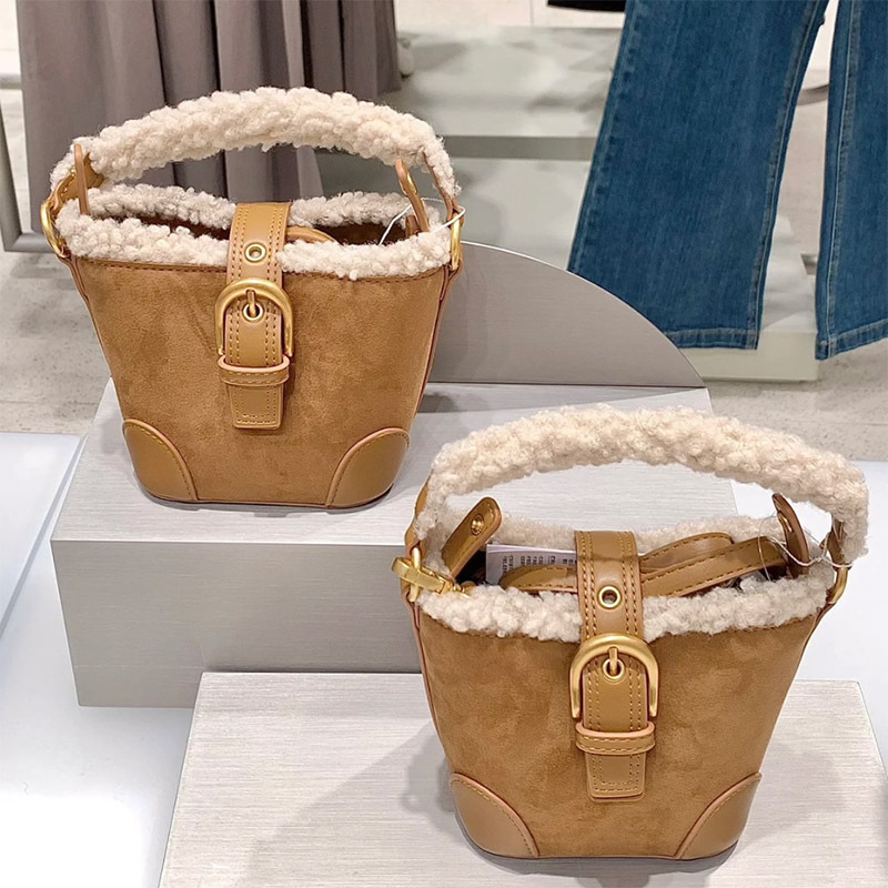 Brand winter retro shoulder bag