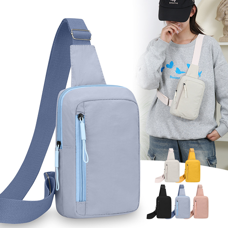 Nuevo bolso de pecho deportivo japonés transfronterizo versátil bolso de hombro de moda ligero al aire libre portátil de viaje móvil mochila