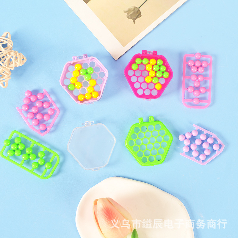 1 위안 24 지혜 포켓 컬러 구슬 논리적 사고 훈련 보드 게임 장난감 학생 교육 장난감 매점 새로운