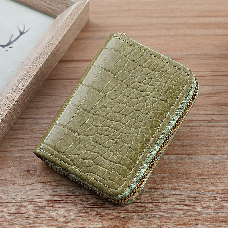 Tarjetero para mujer, tarjetero antideshimagnetización, tarjetero con ranura para múltiples tarjetas, tarjetero corto de acordeón de gran capacidad para hombre, bolsa de cosméticos para tarjetas bancarias