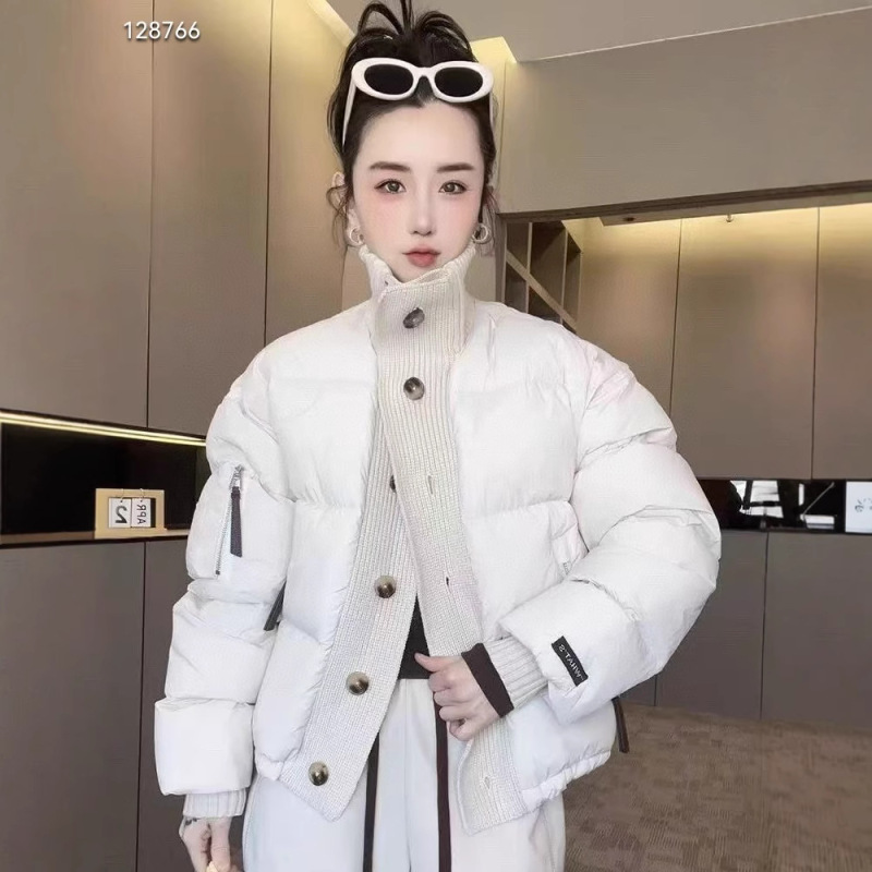 韓国系のファッションスタンドカラーは小さい子のパン服の婦人服をつなぎ合わせます。|undefined