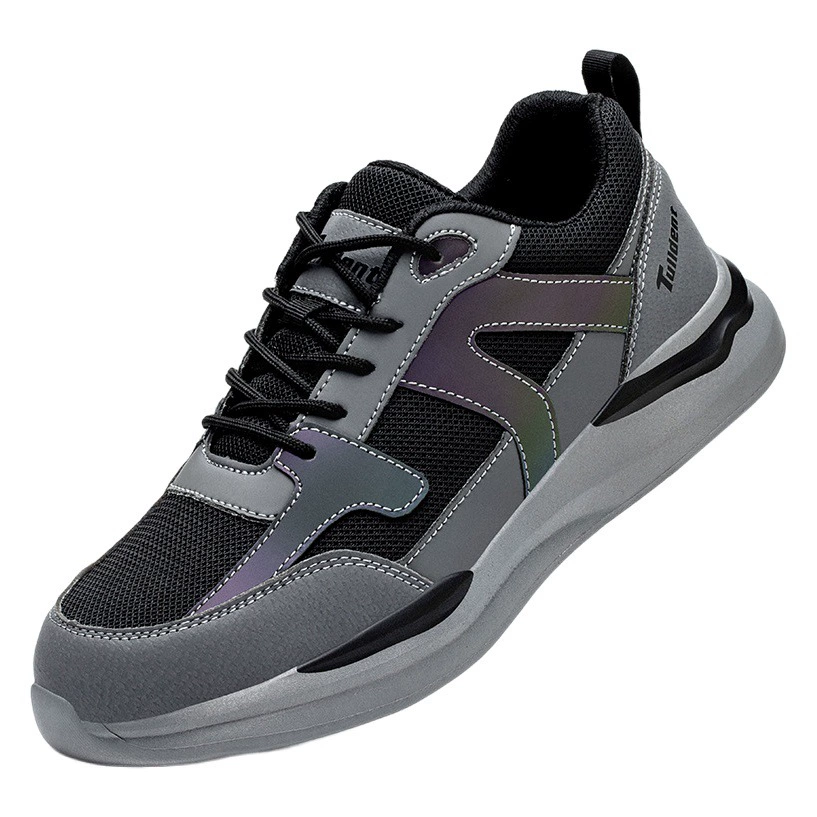 Обувь защитная, устойчивая к проколам и ударам, рабочая обувь, противоскользящая, износостойкая, дышащая, обувь для защиты труда, подходит для всех сезонов.