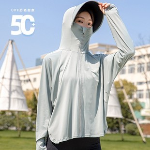 2025 New Vinyl Brim Ice Silk Sun Protection Clothing Women's Summer Uv Protection Outdoor Lightweight Breathable Sun Protection Clothing