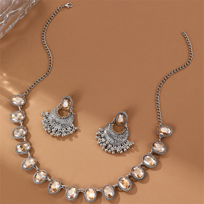 Designer Ethnic Jewelry Set With Red Gemstones For Women_voghion.com