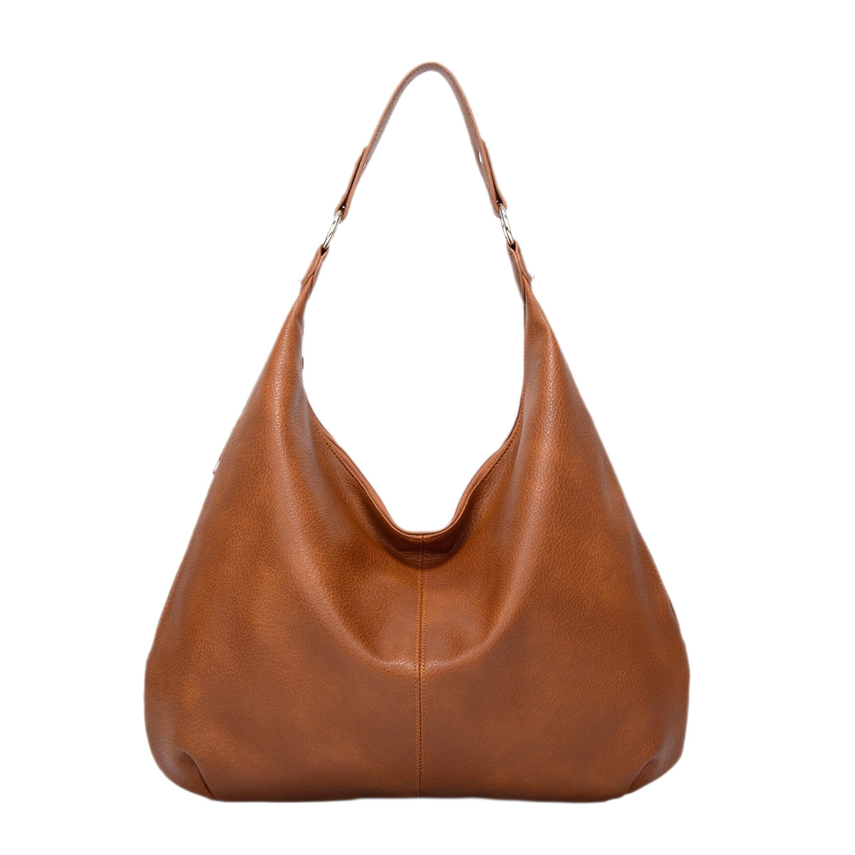 Retro Patchwork Tote Bag For Women New Trendy Large Capacity Shoulder Handbag Soft Leather Underarm Bag Versatile Commuter Bag - Thumbnail 5
