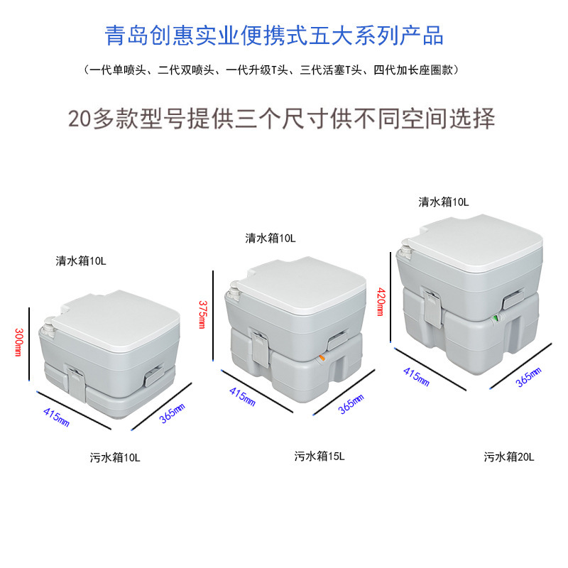 Переносной автомобильный биотуалет Qingdao Chuanghui CHH-1020