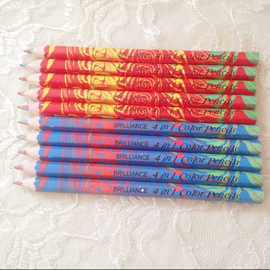 彩虹铅笔一笔多色创意彩色六角乱色芯粗杆儿童彩铅七彩学生绘画笔