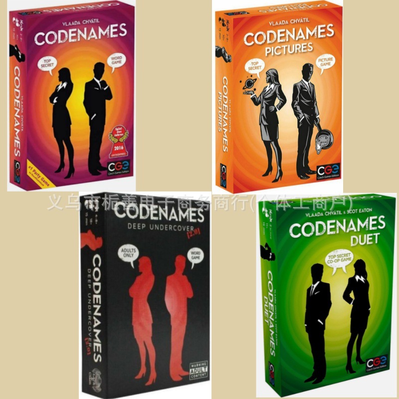 English Version of Table Game Codenames Action Code Puzzle Party Game