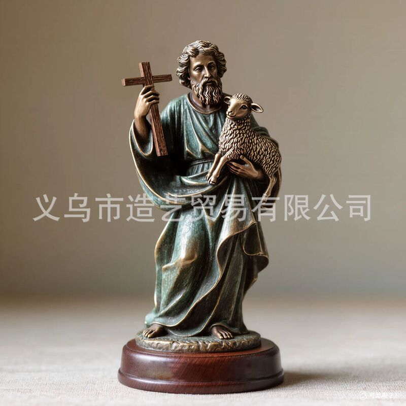 跨境热销人物十字架摆件树脂工艺品宗教用品|undefined