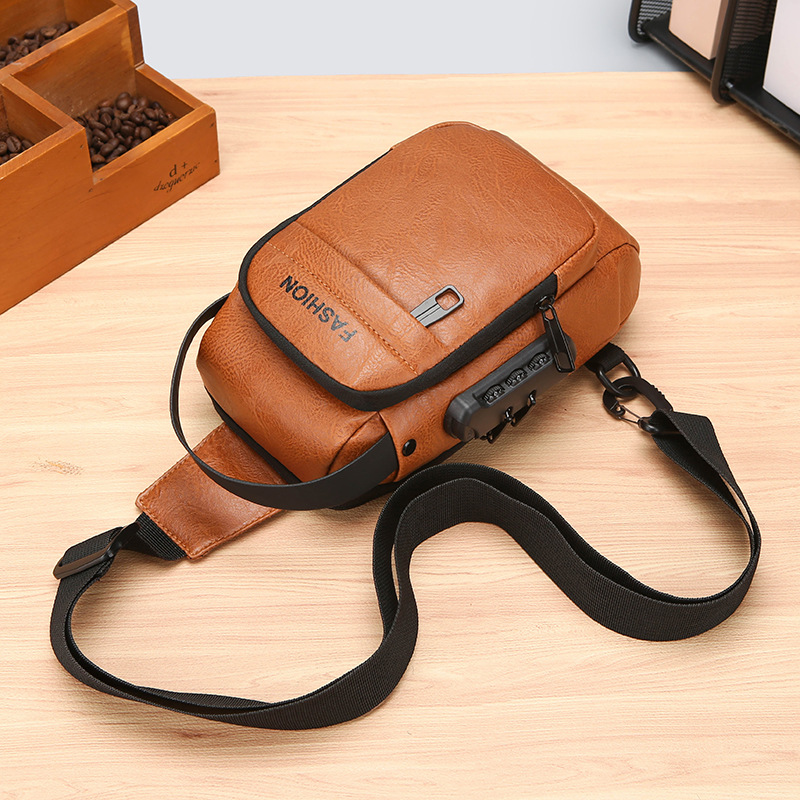 Men's chest bag, crossbody bag, anti-theft waist bag, outdoor sports bag, men's bag, crossbody bag, high-end cycling storage bag undefined