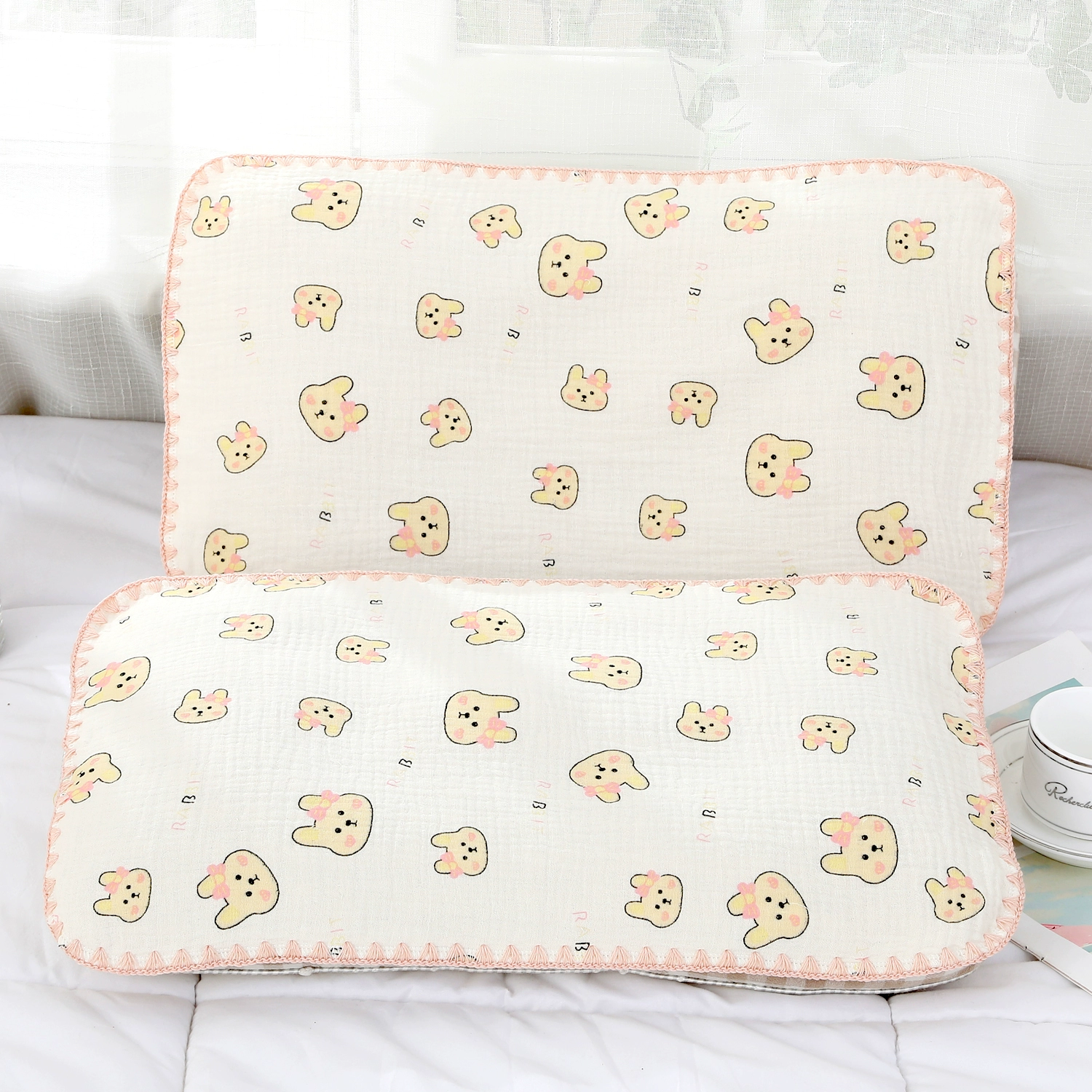 Cotton gauze breathable pillow for kindergarten for students