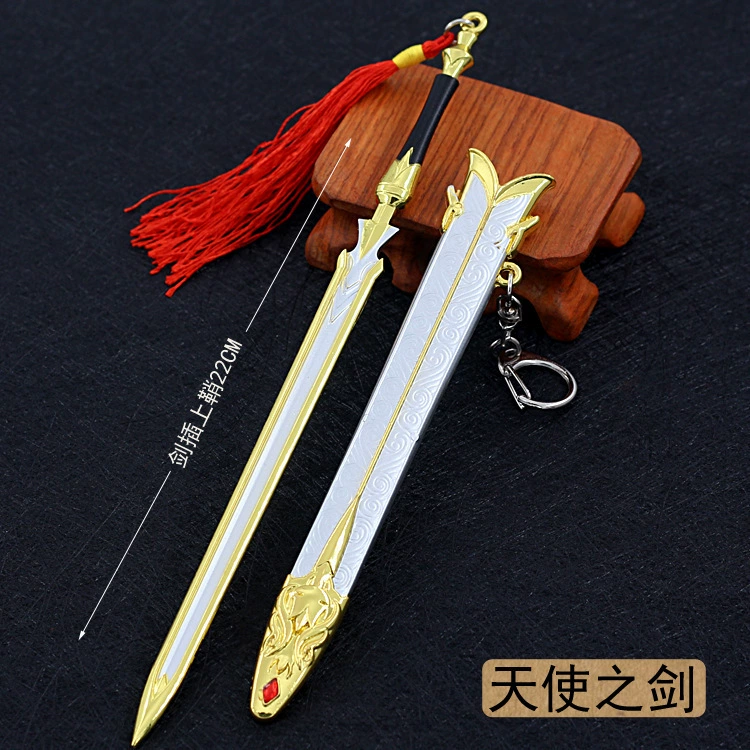 Edition Yitian Tu Longji 03: Меч Yitian с золотым Маосюном, Львиный Король Драконский Меч, Mingjiao Священный Огневой Литой Модель