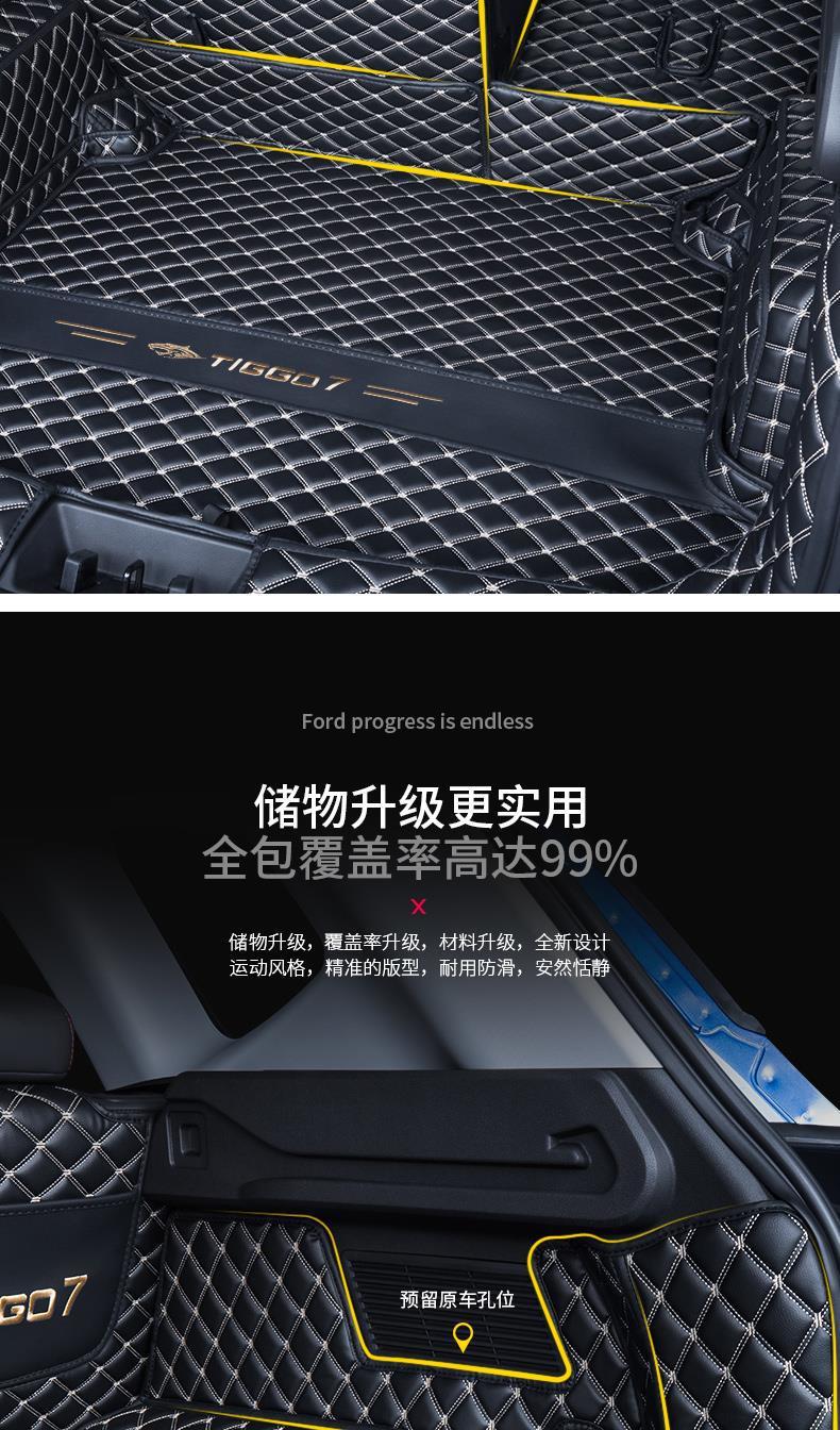 Chery Tiggo 7 Trunk Mat Fully Surrounds Cherytiggo7Promax/7Plus Trunk Mat 24 Models