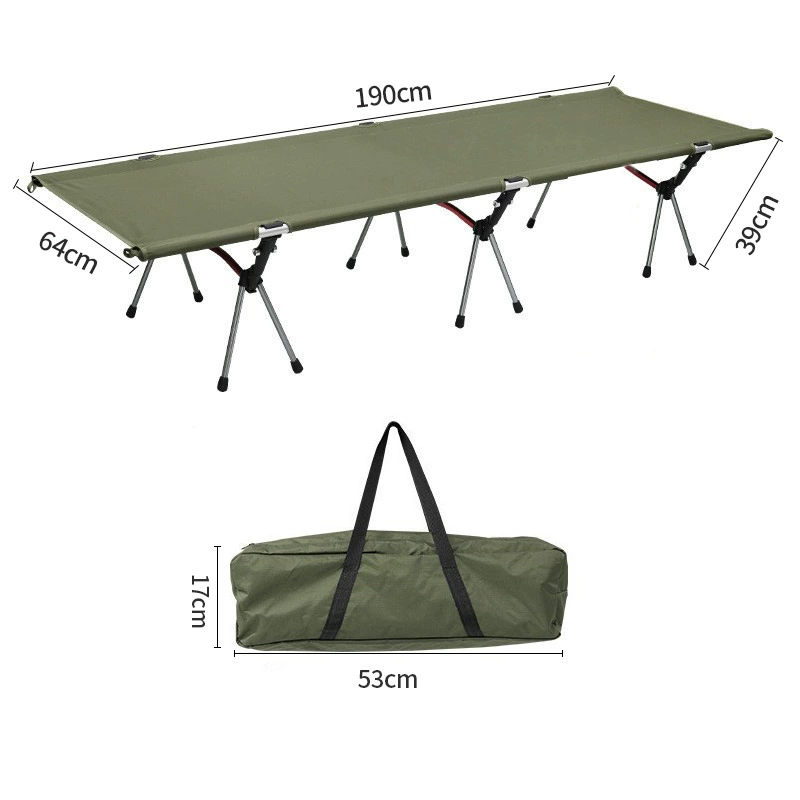 Складная туристическая кровать из алюминиевого сплава, портативная, с возможностью индивидуальной настройки и расширения, легко хранится.