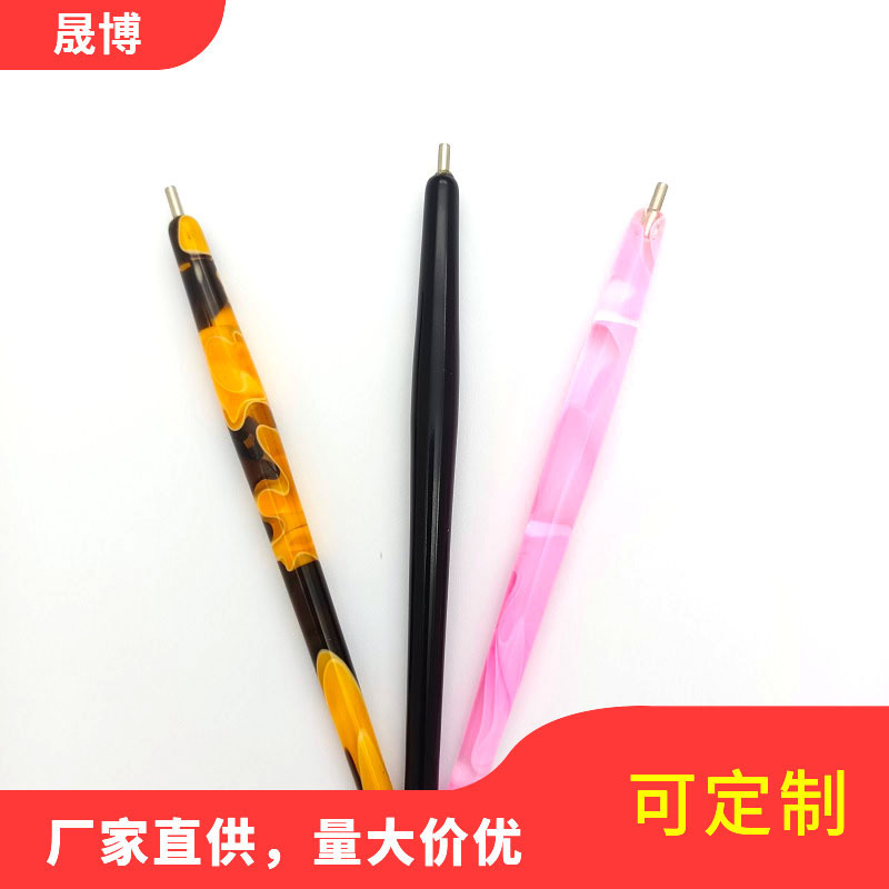Nail magnetic pen tool 3D magic cat eye glue special magnetic pen acrylic rod steel ball magnet pen