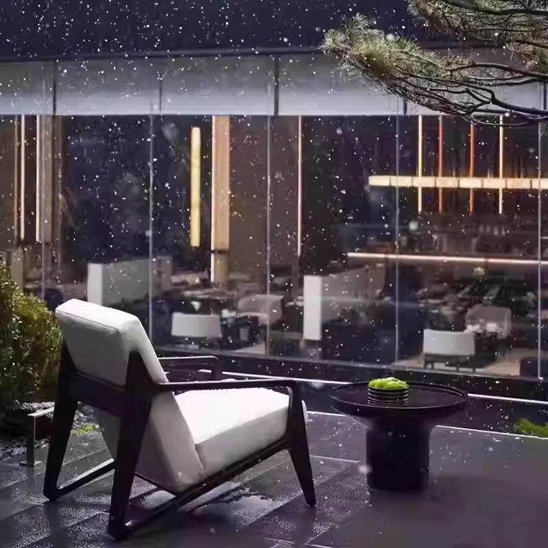 Diseñador de sofá de madera maciza al aire libre, sofá de madera maciza, sala de ocio del hotel, sala de club, sala de jardín