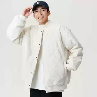 新款棒球领休闲棉衣男外套男冬季运动棉服外套男青年休闲宽松面包