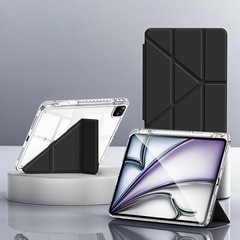 iPad 保護ケース 第10世代 高透明アクリル Pro11 曲がり防止 air5 Apple Y 折りたたみ変形 12.9 透明に適しています。