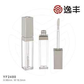 新款透明银色盖唇蜜管唇彩管唇釉管分装瓶逸丰彩妆包材厂家批发