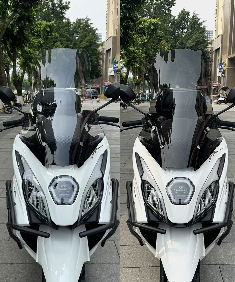 Suitable for Haojue Ufr150 Windshield Modification, Heightening and Widening of the Front Windshield Windshield Ufr150 Special Model