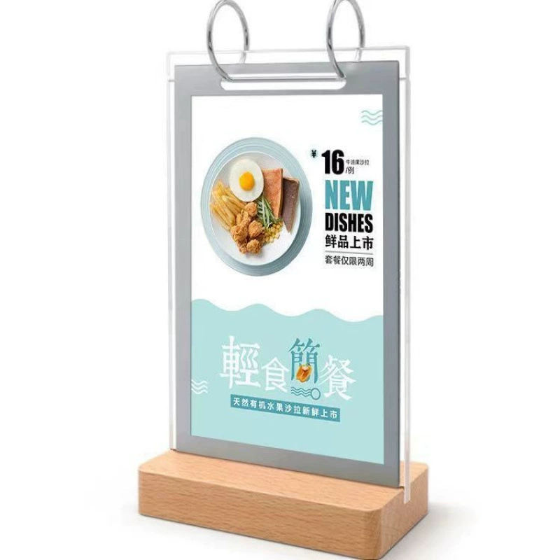 Цена чайного магазина a4 стенд бара витрина A5 карточка карточка карточек с вином рекламный щит рабочий стол зажим для заказа