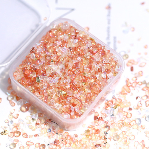 Aggregate storm imitation ore crushed filler DIY material kit flowing resin flowing sand sparkles glitter mahjong A
