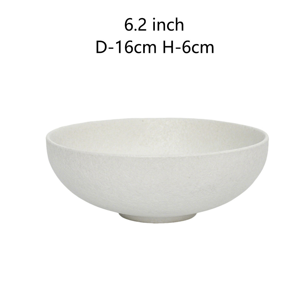 Juego de vajilla blanca mate para hogar, 16 piezas, vajilla para hotel image 5