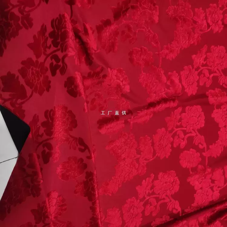 Красный флисовый резак, трикотажная ткань, чонсам, свекровь, мама, невеста, тост, ткань