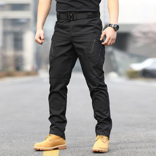 In-stock IX9 tactical cargo pants training/workout pants commuting wear-resistant scratch-proof waterproof export pants multi-pocket outdoor four-season