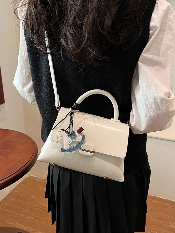 Nuevo bolso de hombro de todo fósforo, bolso de trabajo portátil, bolso pequeño, bolso cuadrado pequeño retro coreano, bolso de mensajero casual de moda