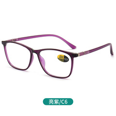 2301 Lightweight Reading Glasses for Both Men and Women, Elderly, High Definition, Slim Frame, Square, Natural Look, Blue Light Blocking Elder Glasses