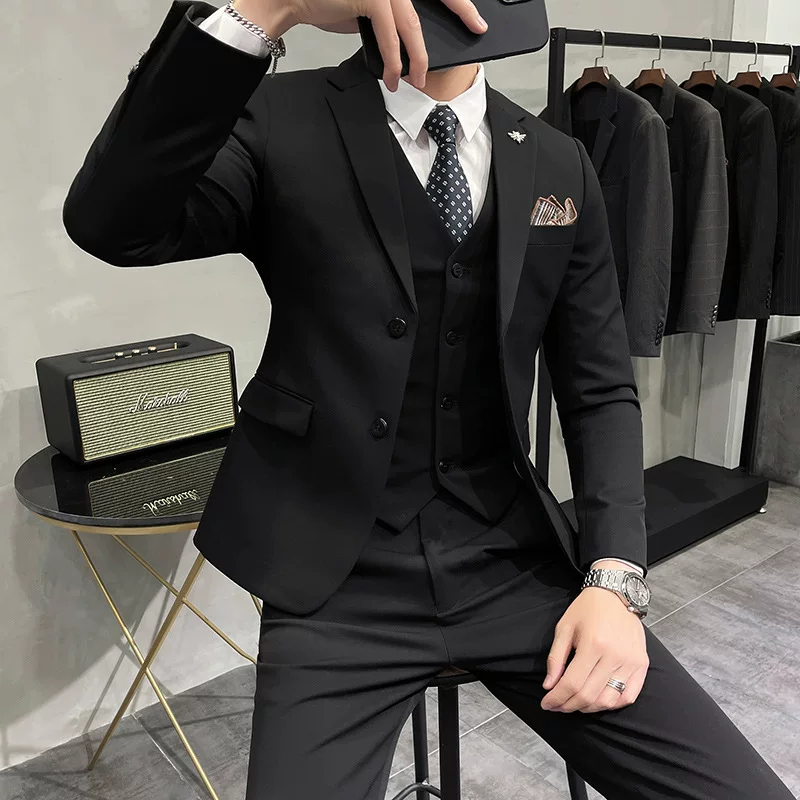 Fitted suit, set, 3 piece set, simple and elegant design