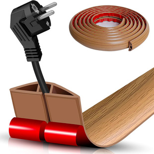 Anmeijia PVC soft rubber trunking flame retardant insulation ground anti-step pressure resistance trunking open-mounted trunking trunking