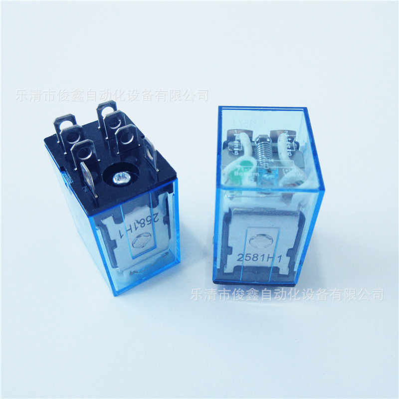 小型中间继电器LY2N-J 24VDC、220VAC、110VAC、48VAC、12VDC 宽8