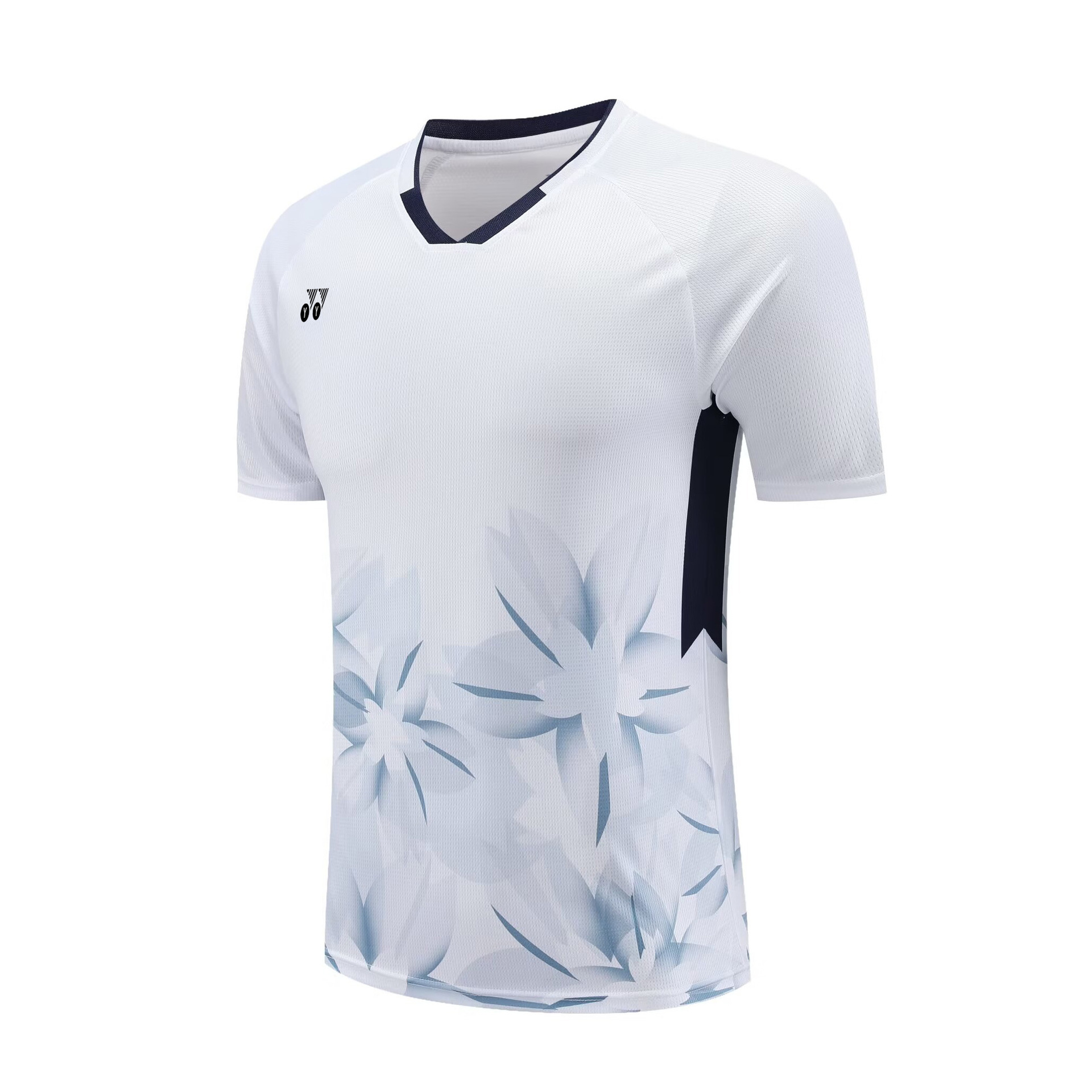 YY 빠른 건조 배드민턴 세트 2024 뉴 남자와 여자 세트 티셔츠 러닝 네트 행 탁구 스포츠 저지