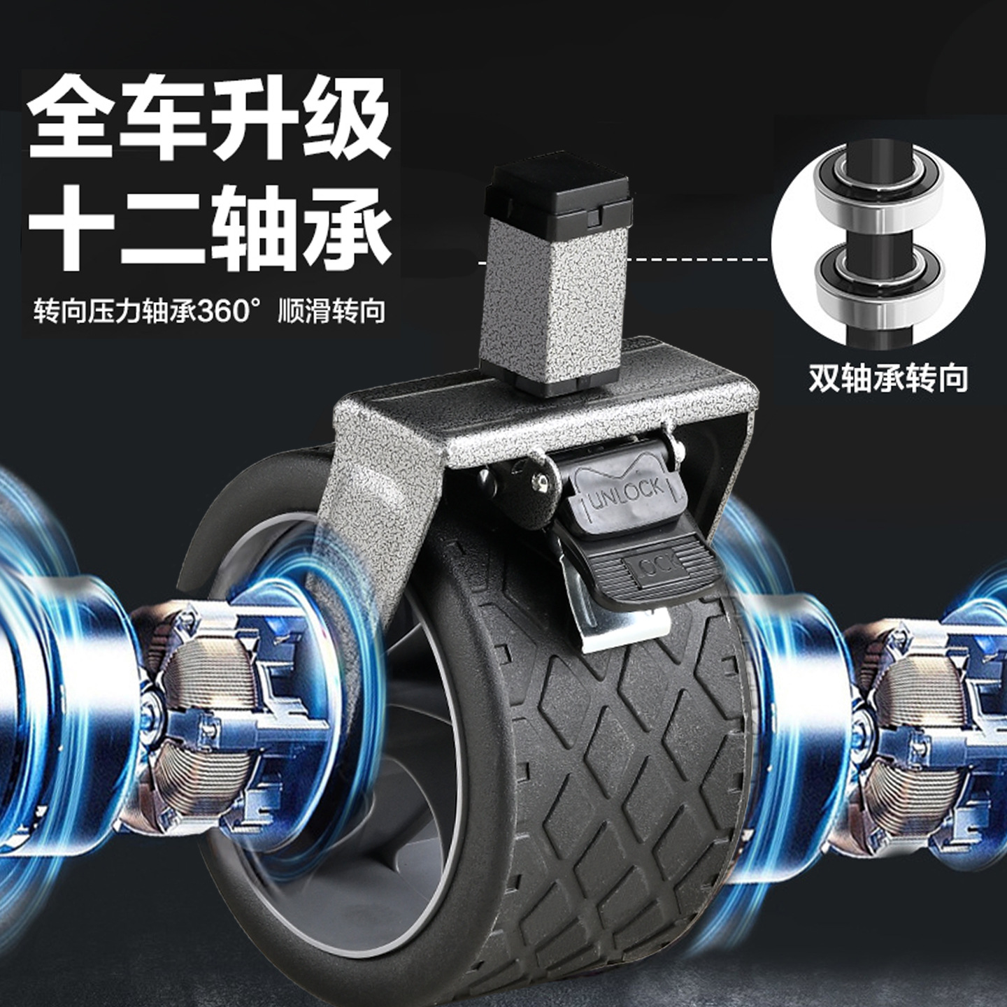 El salvaje conduce un carro de campamento, un remolque de campamento, un carro de mano de campamento súper grande plegable al aire libre, un carro de picnic