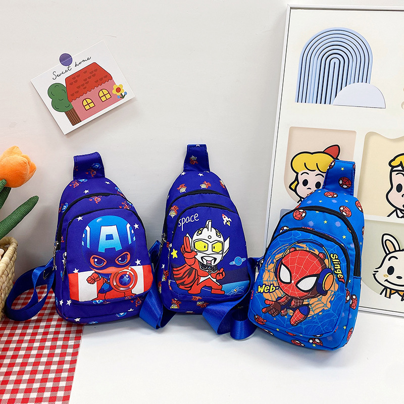 New children's chest bags with trendy and cool prints, single-shoulder bags, perfect for boys' casual outings, and wholesale crossbody bags undefined