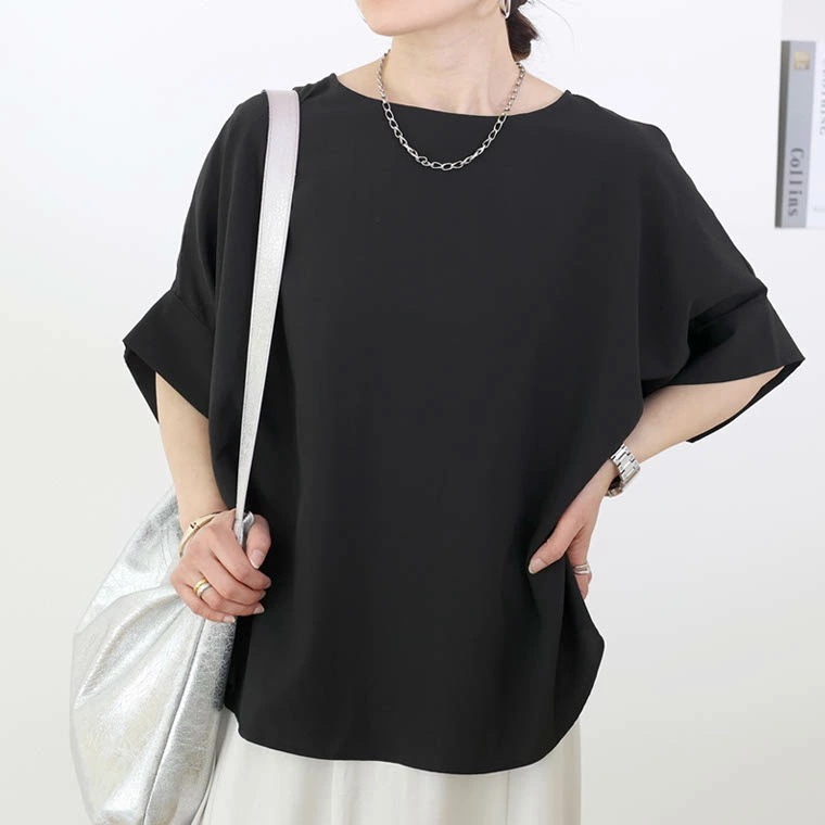 日本楽天 Tシャツ レディース 5分袖 夏 レトロ 韓国風 ゆったり レイジー スタイル スリム カジュアル トップス Amazon