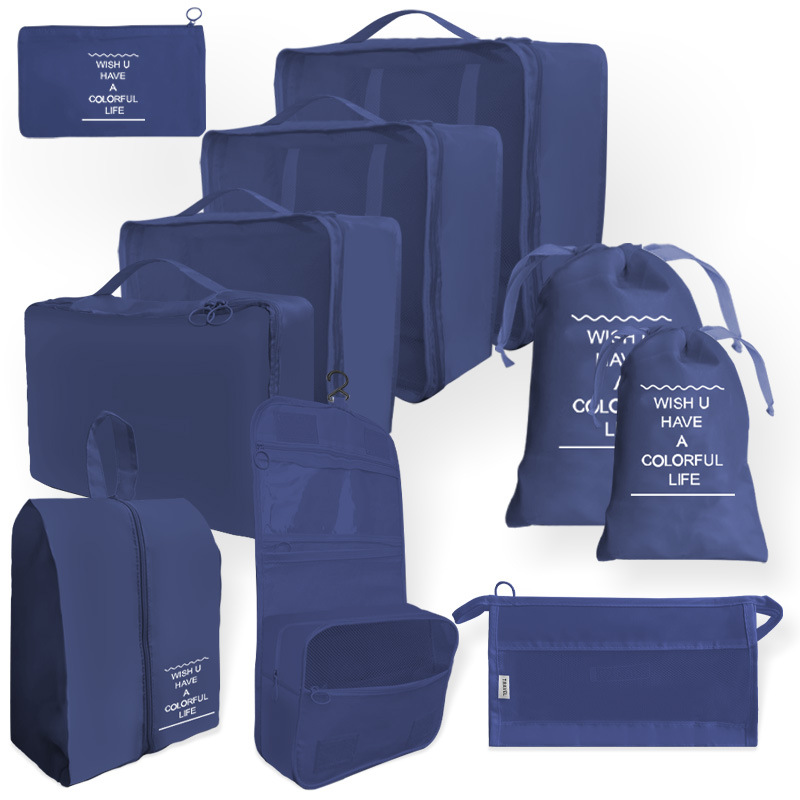 Bolsa de almacenamiento de viaje transfronterizo juego de cosméticos de lavado digital bolsa de almacenamiento subpaquete ropa zapatos bolsa de lona