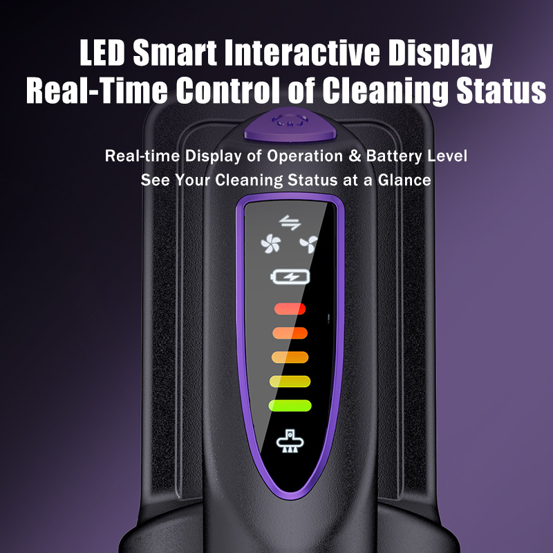 Amazon aspiradora doméstica gran succión inalámbrica portátil visualización digital desmontable alfombra succión arrastradora integrada aspiradora transfronteriza