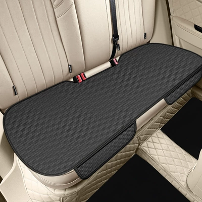 Seat cushion, seat cover | summer single-piece seat cushion - ice-silk-mysterious-black-hook-back-row