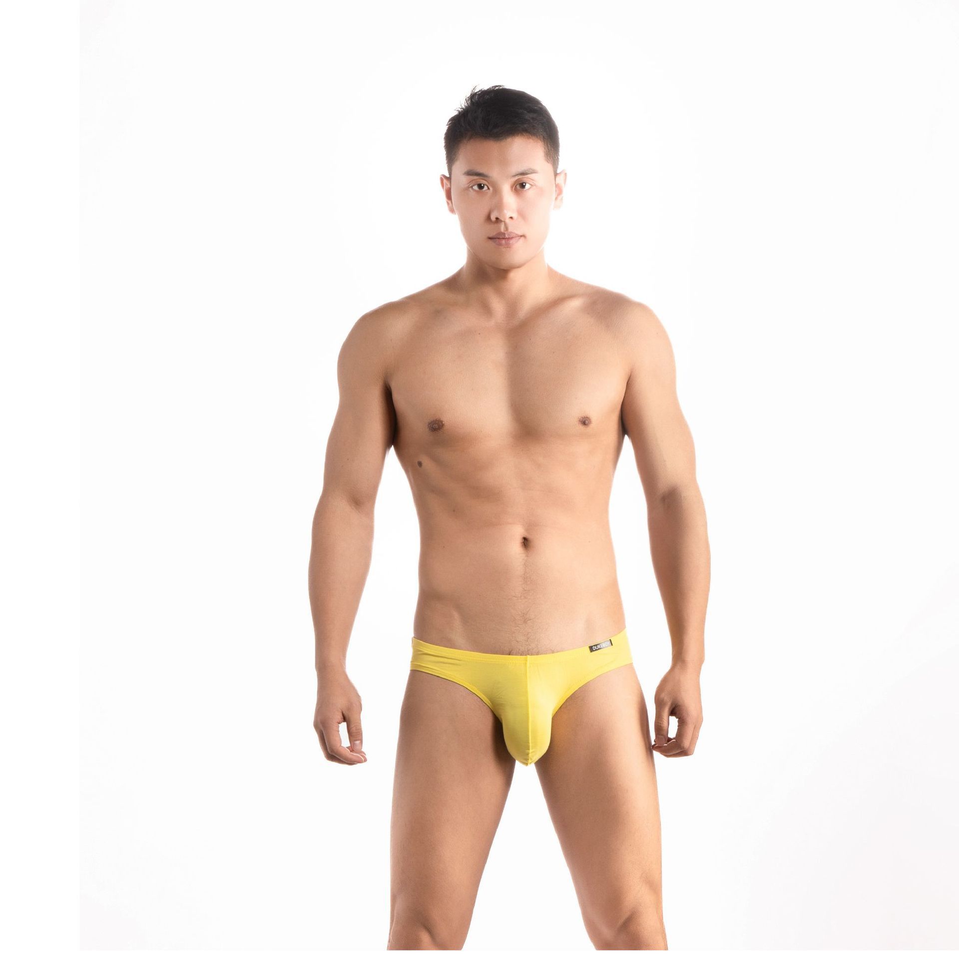 Men's briefs new foreign trade cross-border fashion low waist breathable modal tight underwear solid color bikini