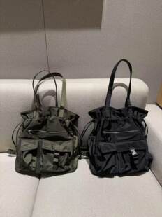 Handheld nylon one-shoulder bag, capacious backpack