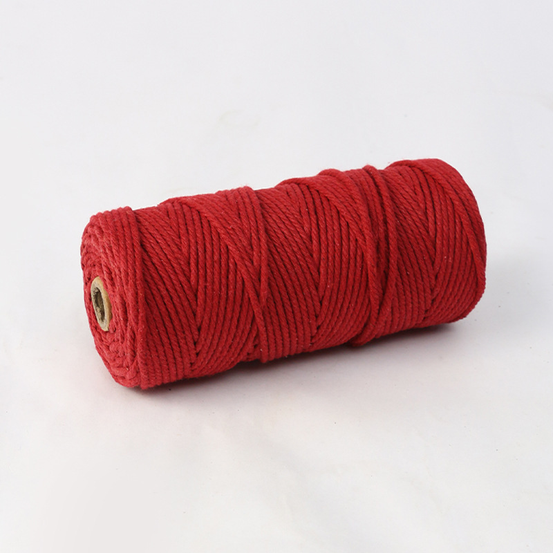 2mm3mm4mmマルチ仕様カラー手作りコットンロープ素材ボトル缶巻き手工芸品編みコットンロープ素材|undefined