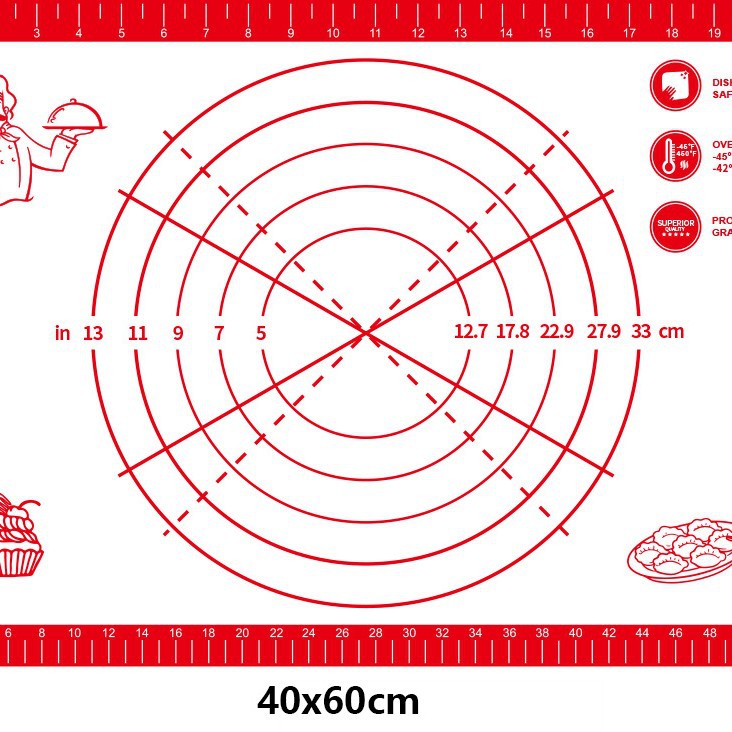 Tapete para amasar de silicona de grado alimenticio, personalizable y grueso, tapete antideslizante para masa para hornear en la cocina del hogar, tabla de cortar grande.